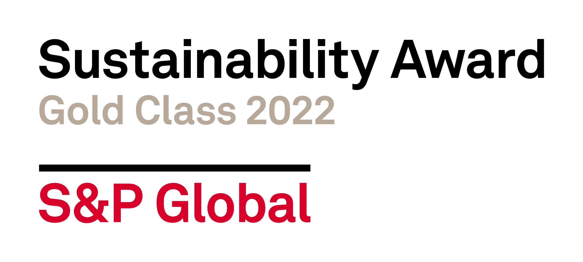 Sustainability Award - Gold Class 2022 - S&P Global